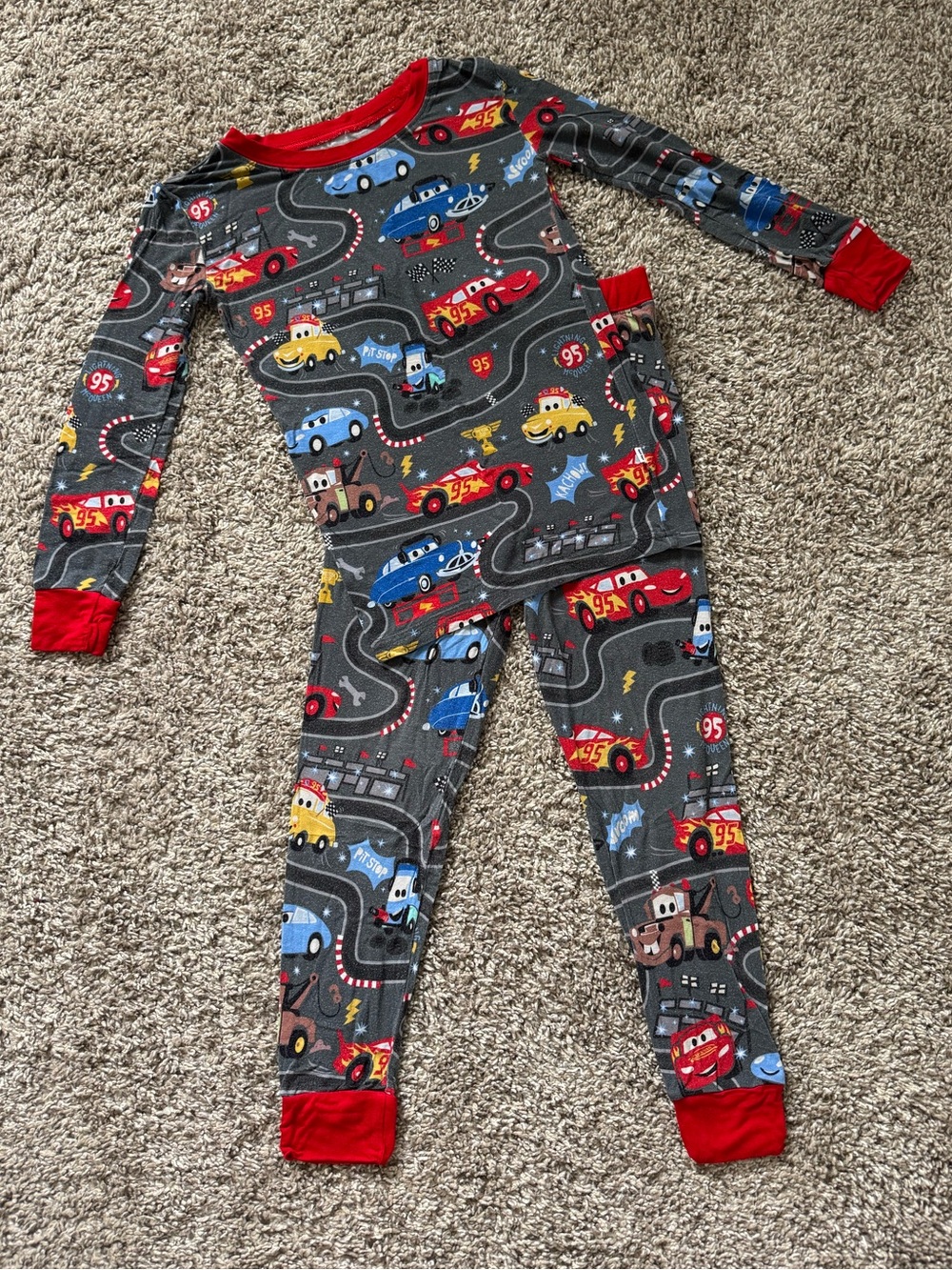 Little Sleepies Piston Cup two-piece pajama set, 4T